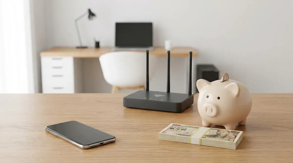 通信費の節約で月5,000円・年間6万円以上の削減が可能