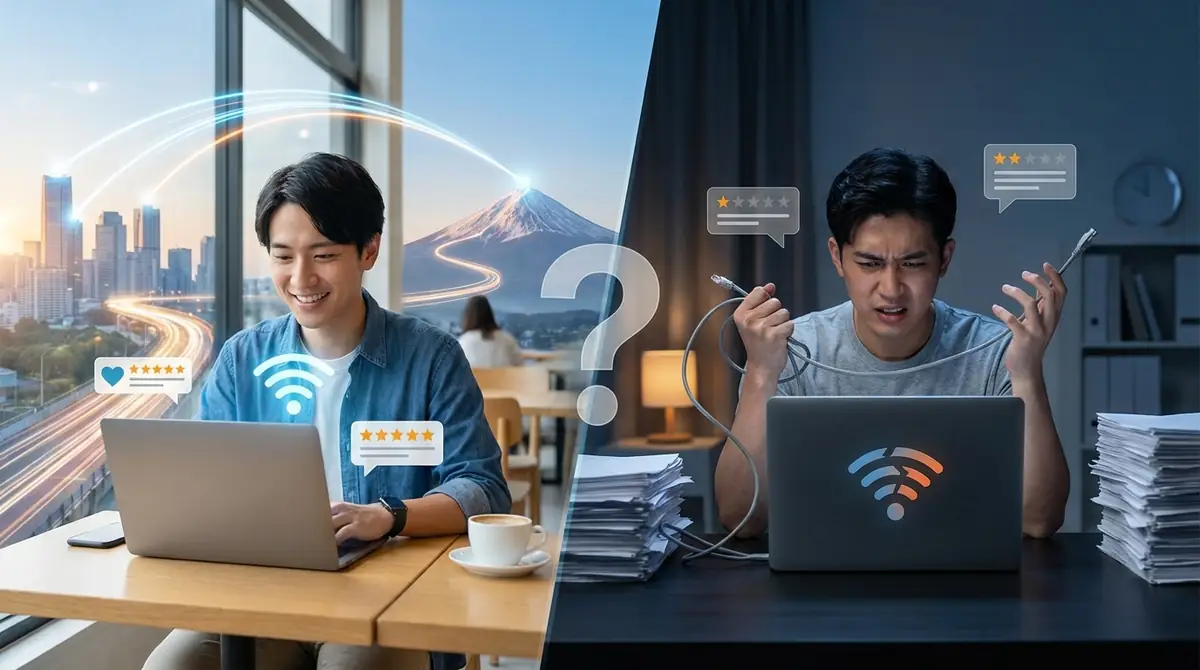 評判から分かったどこよりもWiFiのメリット・デメリット