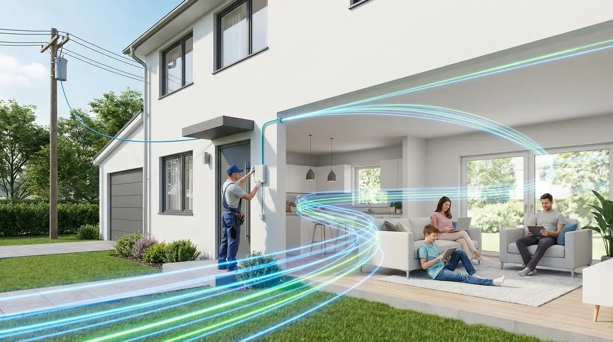 自宅に届くまで──光回線の配線方式と工事の仕組み