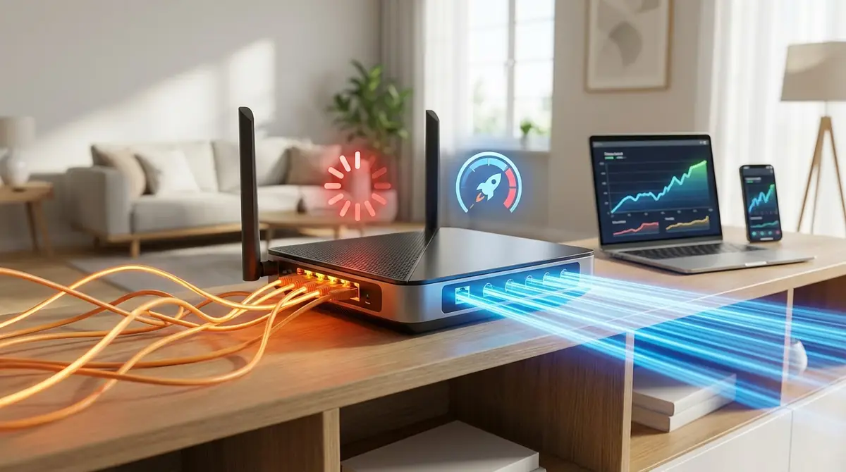 ホームルーターの速度が遅いときの改善方法5選