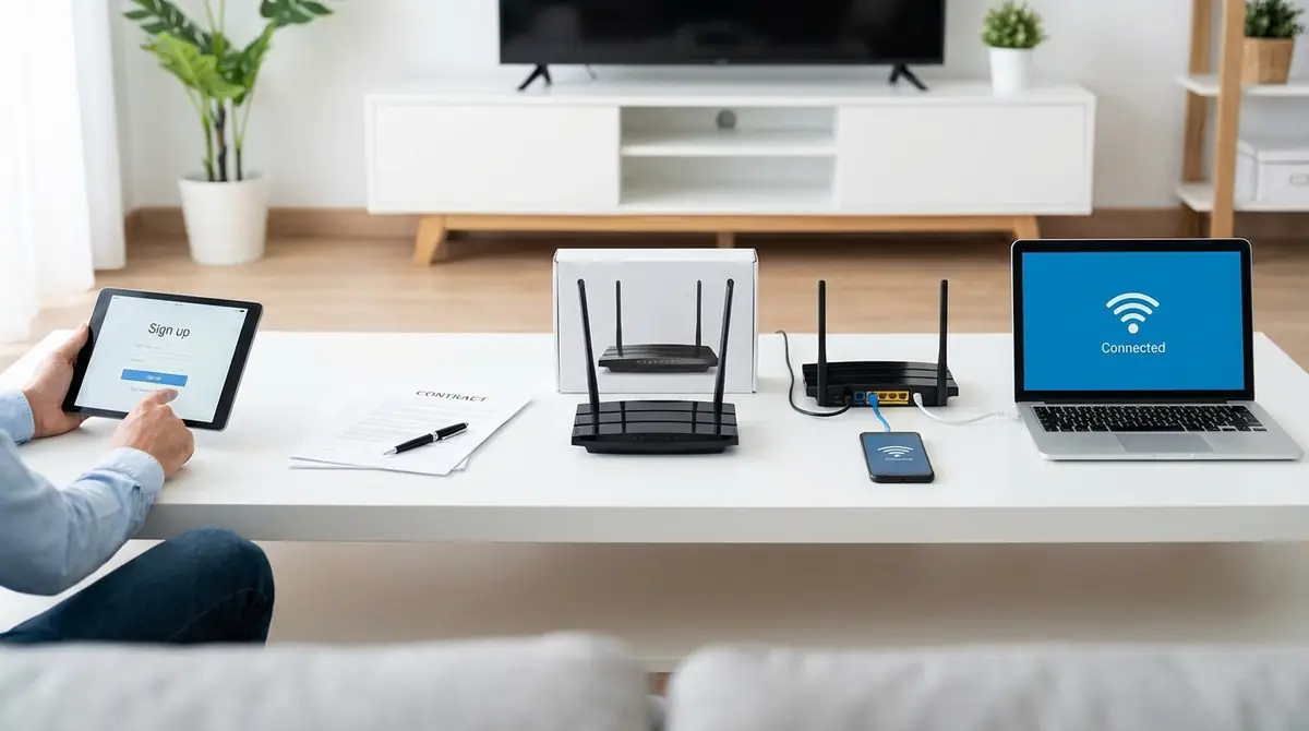 ホームルーターの契約手順｜申し込みから利用開始まで5ステップ